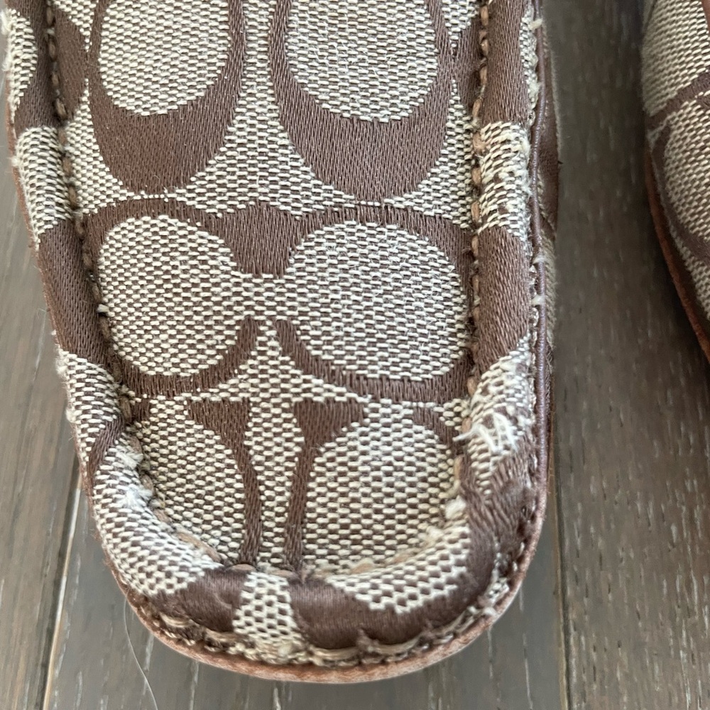 Coach Brown Logo Loafers - Picture 2 of 9